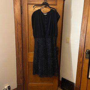 Accordion Pleated Midi Dress